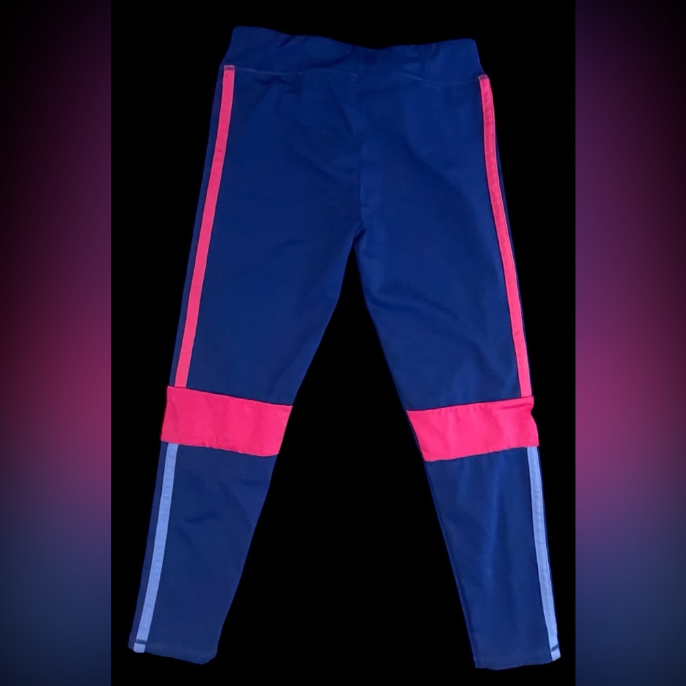 Adidas Blue and Pink Athletic Leggings - Picture 3 of 10